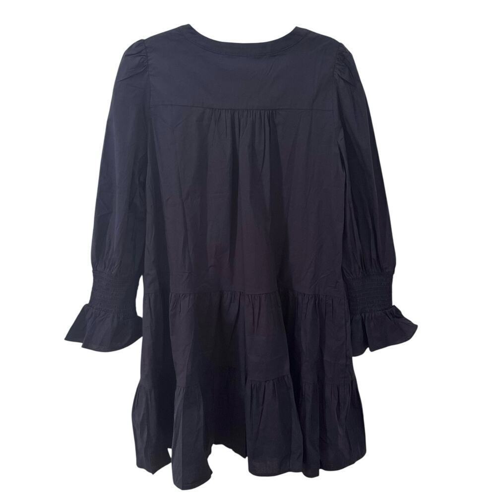 NWT Tuckernuck Pomander Place Navy Cotton Poplin Kenzo Dress Size M - Picture 9 of 12